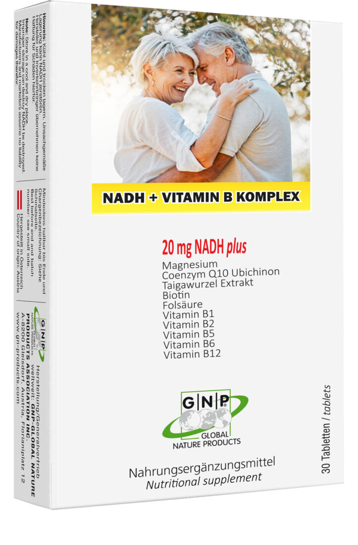 Complesso NADH + vitamina B - 20 mg di NADH funzionalmente combinato (confezione da 30 compresse)